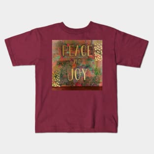 Peace and Joy Xmas Kids T-Shirt